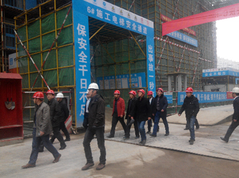 集團公司年度安全生產考核小組蒞臨公司檢查指導工作