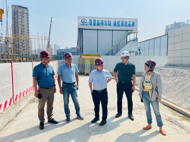 皖投置業公司董事長錢章一行赴云錦臺項目開展國慶安全生產檢查