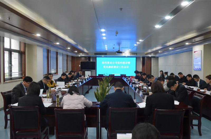 皖投置業公司召開黨的建設暨黨風廉政建設工作會議