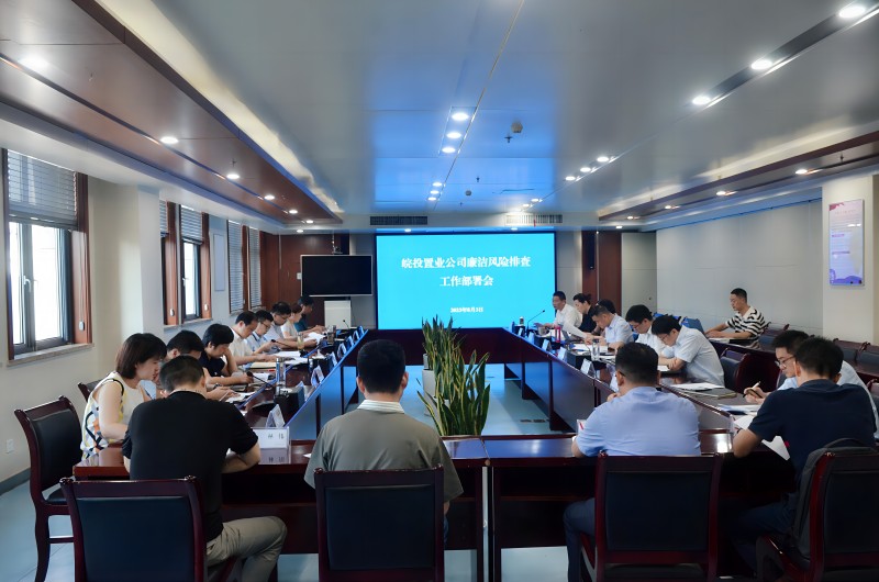 皖投置業公司召開廉潔風險排查工作部署會啟動廉潔風險再排查工作