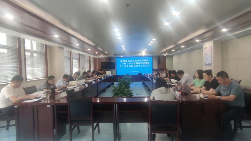 學習貫徹黨的二十屆三中全會精神丨皖投置業公司召開全面深化改革工作會議